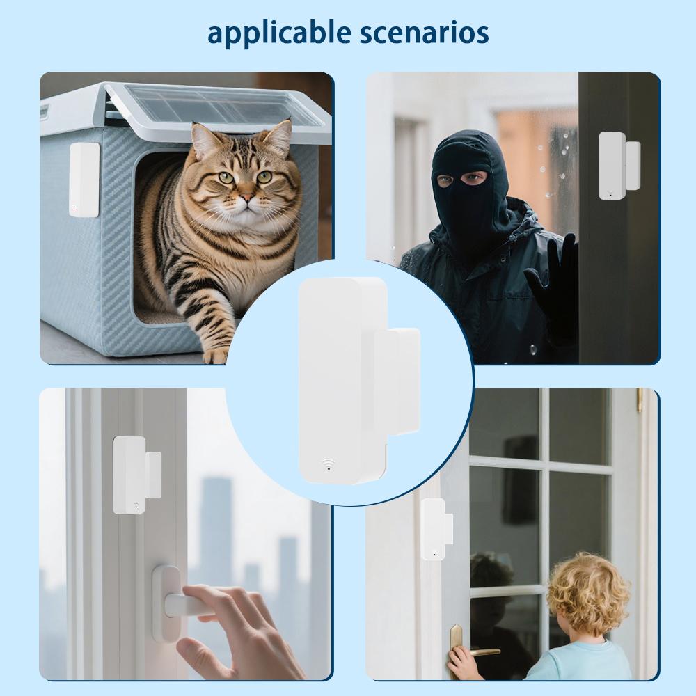 Tuya Zigbee 3.0 Door Window Sensor for Home Assistant Z2MQTT Magnetic Detector Smart Home Security APP Monitor