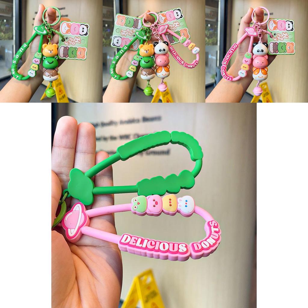 Cute Silicone Animal Dumpling Keychain Adorable Gift For Couples And Friends