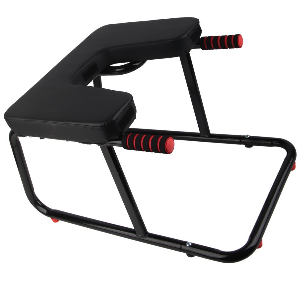 Headstand Bench Black Multiple Benefits Beginner Friendly Upside Down Chair for Home