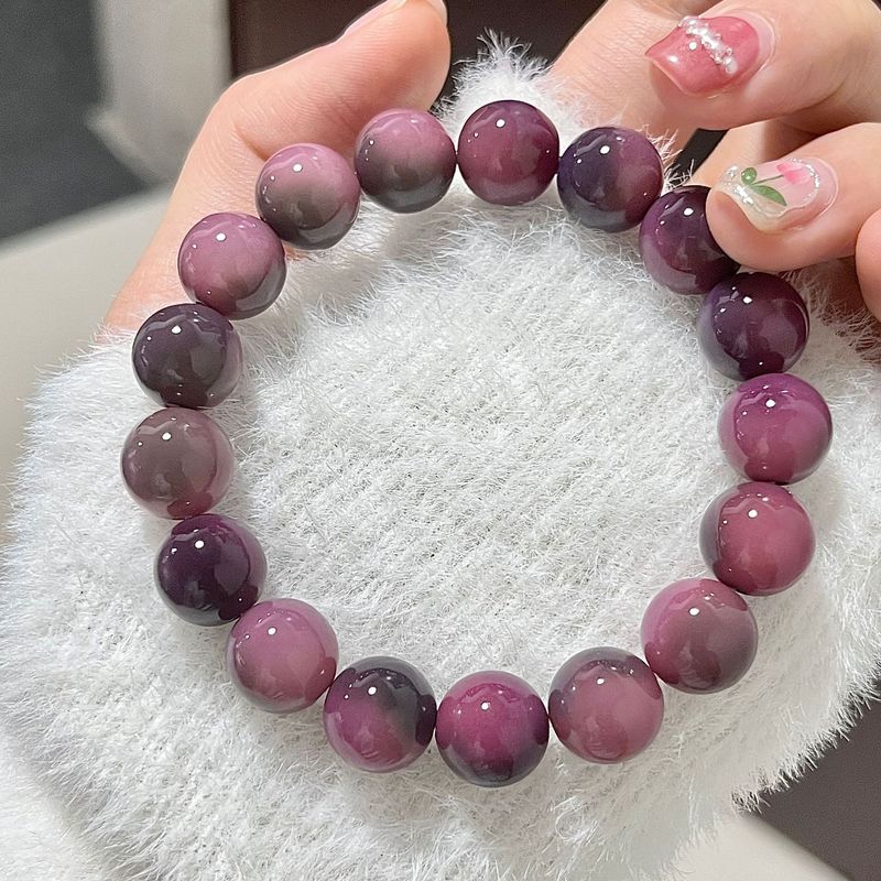 

Новый браслет из натуральных бусин бодхи, браслет с маленькими шариками лайма, браслет-украшение, мужской и женский, ручная игрушка, коллекционные предметы - Розарий с автографом 11mm Strange Purple Grape [Bead Single Circle]]