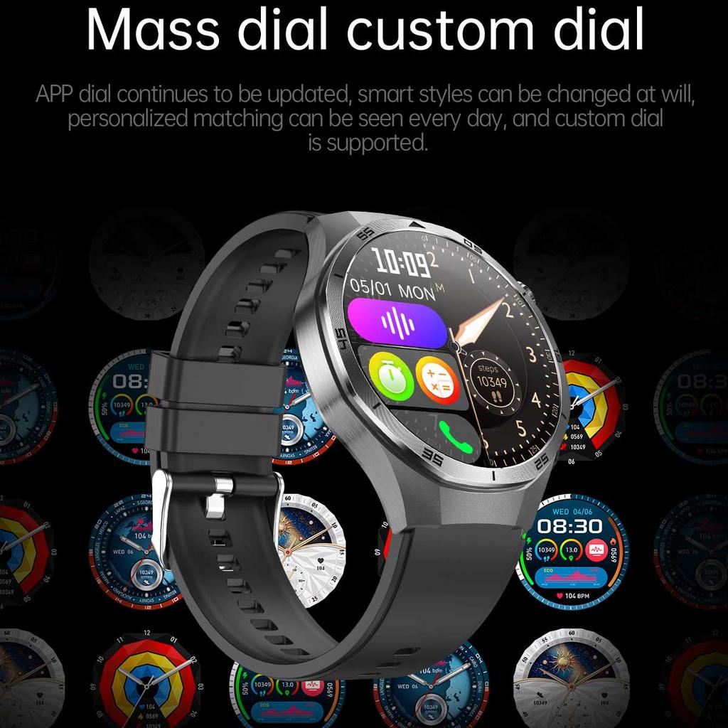 2025 NEW Health Micro Physical Examination Smart Watch ECG BP Blood Oxygen Uric Acid Blood Fat Temp Bluetooth Call SmartWatch
