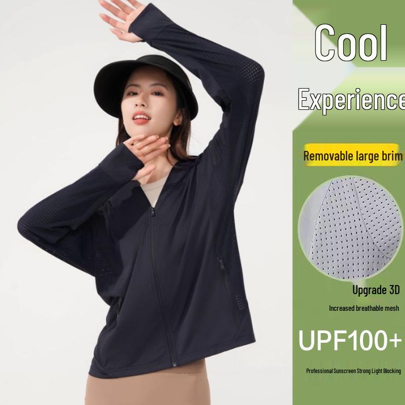 

Куртка с защитой от солнца UPF100 из 3D-сетки и ледяного шелка для мужчин и женщин 2XL (125-150 lbs)