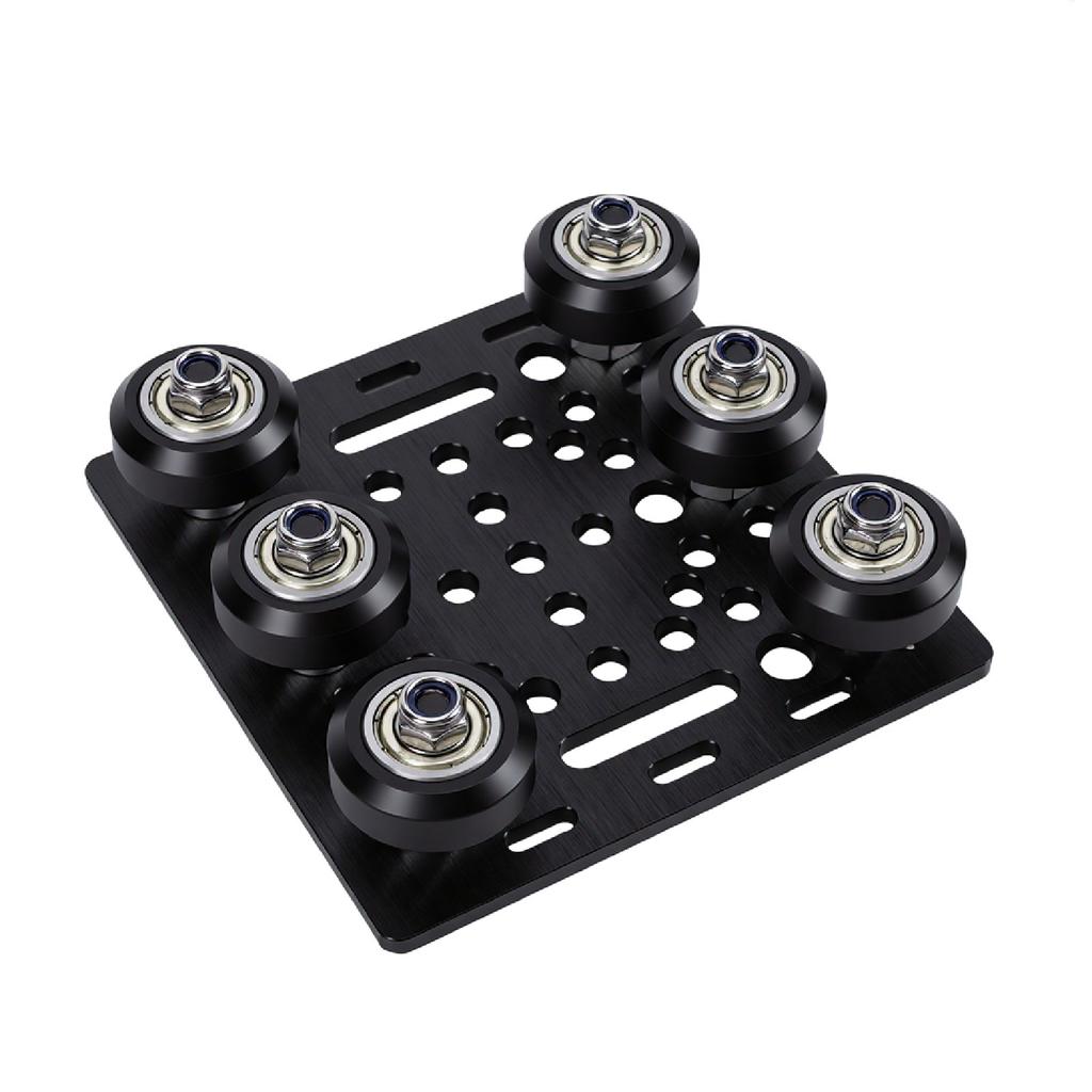 2Pcs Gantry Plate Kit V Wheel Plate Aluminum Extrusion Accessories for CNC 3D Printer