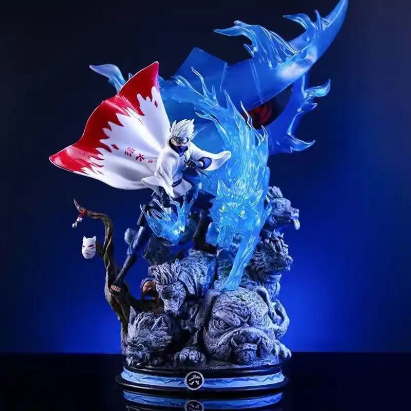 26Cm Naruto Anime Figure Hatake Kakashi Statue Figurine Model Doll Ornament Collection Room Decora Desk Toy Gift