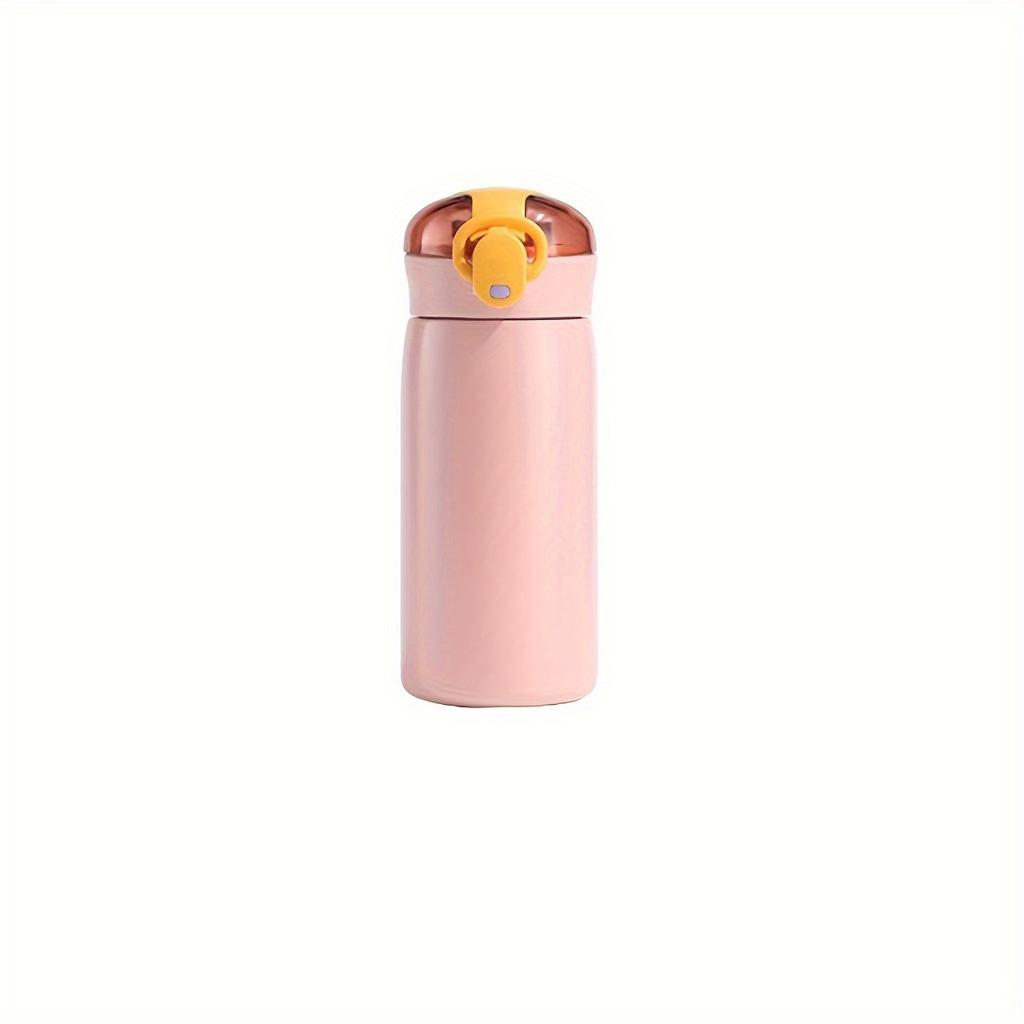1pc 320ml/10.82oz Mini Water Bottle Vacuum Insulated Stainless Steel Water Flask With Straw Leak Proof Hot Cold Water Bottles