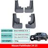 Spezielle Schmutzfänger für 25 Nissan X-Trail Modelle - Original modifizierte Teile