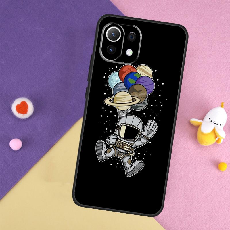 Aesthetic Space Moon Astronaut Case For Xiaomi 15 13 14 Ultra 14T 11T 12T 13T Pro POCO X7 Pro X3 X5 X6 F5 F6 M6 Pro Cover
