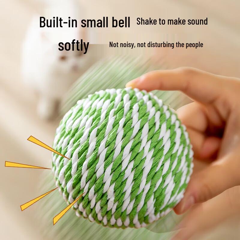 Yunxiaoshi Sound-Making Sisal Cat Toy Ball