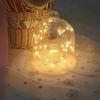Starry String Lights Fairys String Lights 10 Tiny Starry LEDs On Silvery Coppers Wire for Wedding Party Table Decors