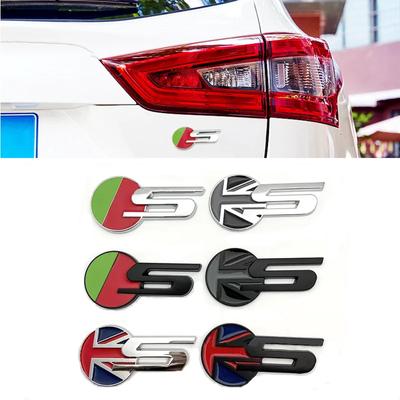 Emblema distintivo per bagagliaio posteriore in metallo 3D con lettere S per JAGUAR S Type XF X250, bandiera britannica, accessori adesivi
