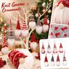 Christmas Tree Decoration Set 8-Piece with Fabric Knitted Forest Figure Hanging Ornaments