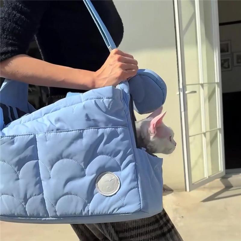 Macaroon Pet Cat Bag Large Capacity Cat Cage Cat Backpack Load Capacity 10Kg Outdoor Portable Pet Backpack