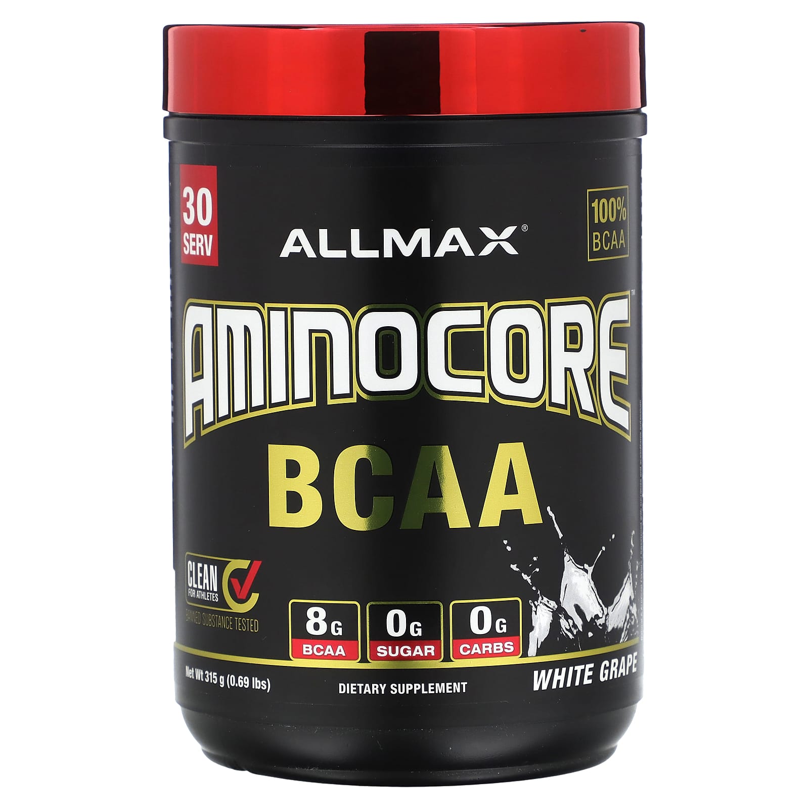 

Aminocore Bcaa, White Grape, 315g(0.69Lb)