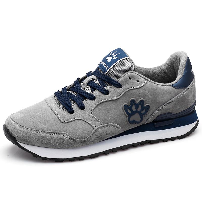 

Кроссовки для бега в стиле ретро на весну и осень, мужская спортивная обувь, кроссовки из свиной кожи, повседневная обувь, обувь Форреста Гампа, дорожная обувь, студенческая обувь, обувь для сноуборда 38 светло-серый