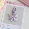 Hangings Butterfly Keychain Super Fairy Jelly Key Chain New Earphone Case Pendant  Girls