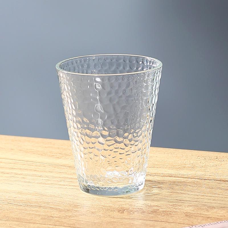Japanese-Style Hammered Heat-Resistant Glass: Creative Water, Beer, and Tea Cup Set