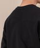 Ellamo Terry Basic Plain Oversized Sweatshirt [Black]