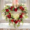 Valentines Day Wreath Decor Decorative Garland Home Decor Valentine's Day Front Door Wreath For Porch Cabinet Home Indoor
