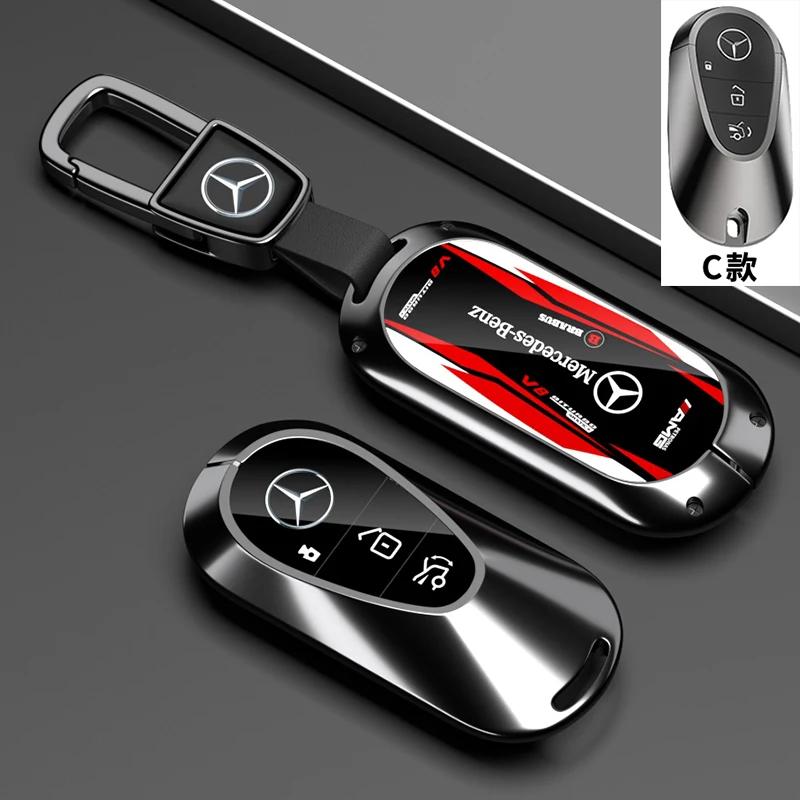 Pro Mercedes Benz C E S Třída GLC W206 W223 W214 E300 C260 C300 S450 S500 S400 Pouzdro na klíče od auta s dálkovým ovládáním Kryt Držák na klíčenku