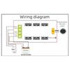 Highly Power Direct Current Motor Speed Controller 2000W Output with 40A Current Capacity Variable Speed Control PWM Knob