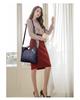 2024 Soft Leather Fashion Handbag for Middle-aged Women: Large Capacity, Versatile Single Shoulder or Crossbody Bag