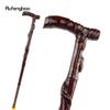 Brown Cicada Bamboo Wooden Single Joint Fashion Walking Stick Decorative Cospaly Cane Halloween Mace Crutch Wand Crosier 92cm