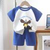 Set Tuta Sportiva Estiva da Bambino con Stampe di Cartoni Animati per Bambini Piccoli