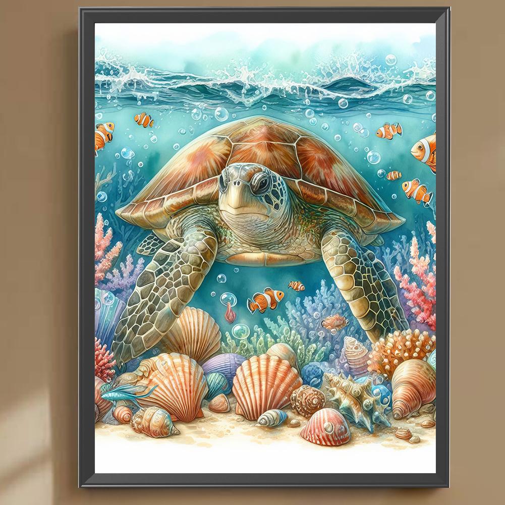 5D DIY Full Square Drill Diamond Painting Sea Turtle Kit Home Decor Art