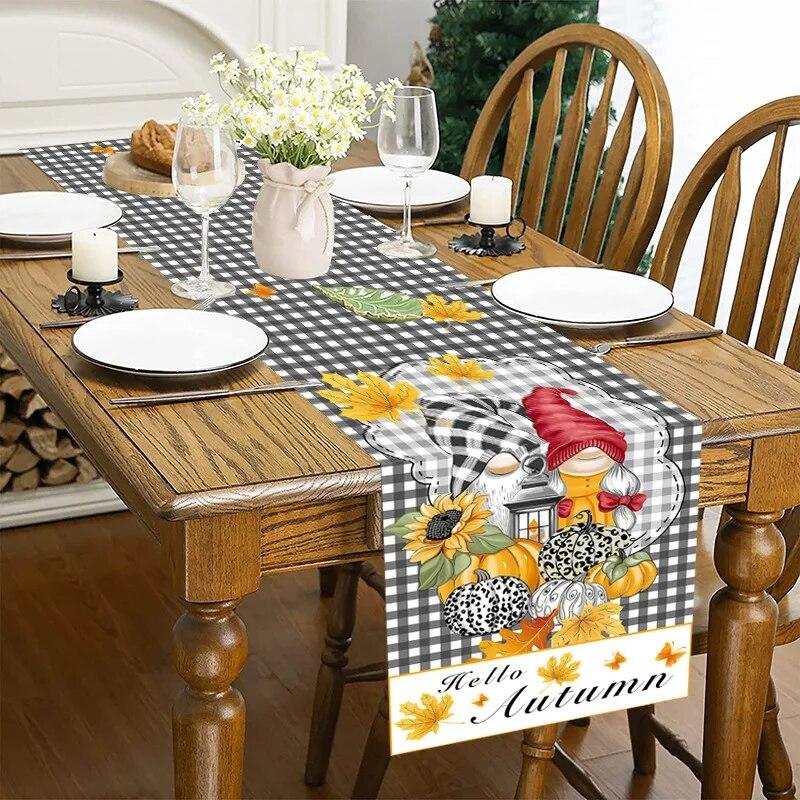 

Льняная скатерть с принтом, скандинавский кленовый лист, флаг для гостиной, обеденного стола, западный ресторан, журнальный столик, флаг 33x183cm