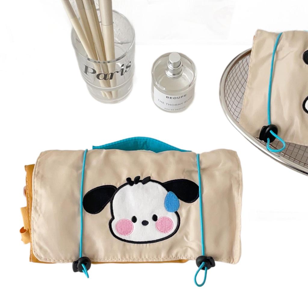 Large Capacity Foldable Cosmetic Bag for Women - Portable Travel Kit with Detachable Compartments for Skincare and Toiletries