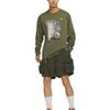 Nike Scenic Print Crew Neck American Vintage Long Sleeve T-Shirt Men Tops Olive-Green FN7319-222