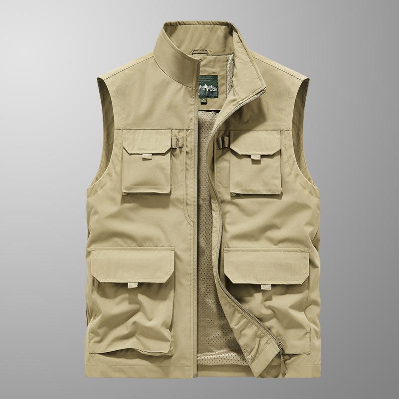 Men's Spring, Autumn and Summer Casual Vest Large Size Loose Vest Top Jacket