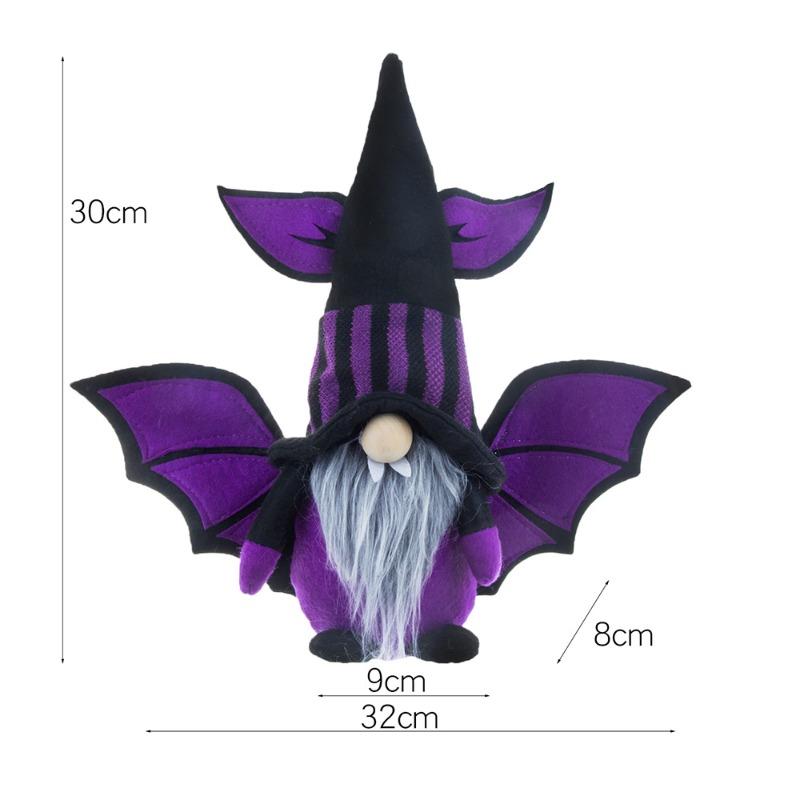 Halloween Decorations Bat Vampire Faceless Old Man Wings Halloween Dwarf Doll Ornaments Home Decoration Accessories