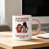 Ceramic Mug for Daughter Personalized Coffee Cup with Non-Slip Handle High-Temperature Fired Multi-Use Gift for Mother's Day Birthday Christmas