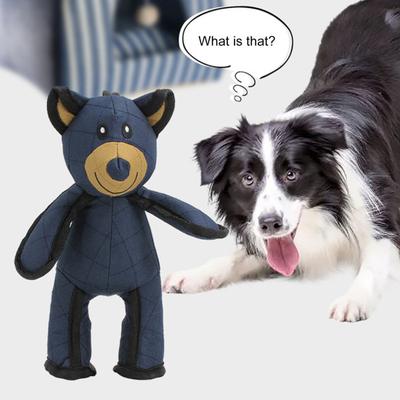 1/2Pcs Indestructible Bear Dog Toy for Aggressive Chewers Squeaky Bear Dog Toy Interactive Plush Chew Toy for Large Breed Dogs