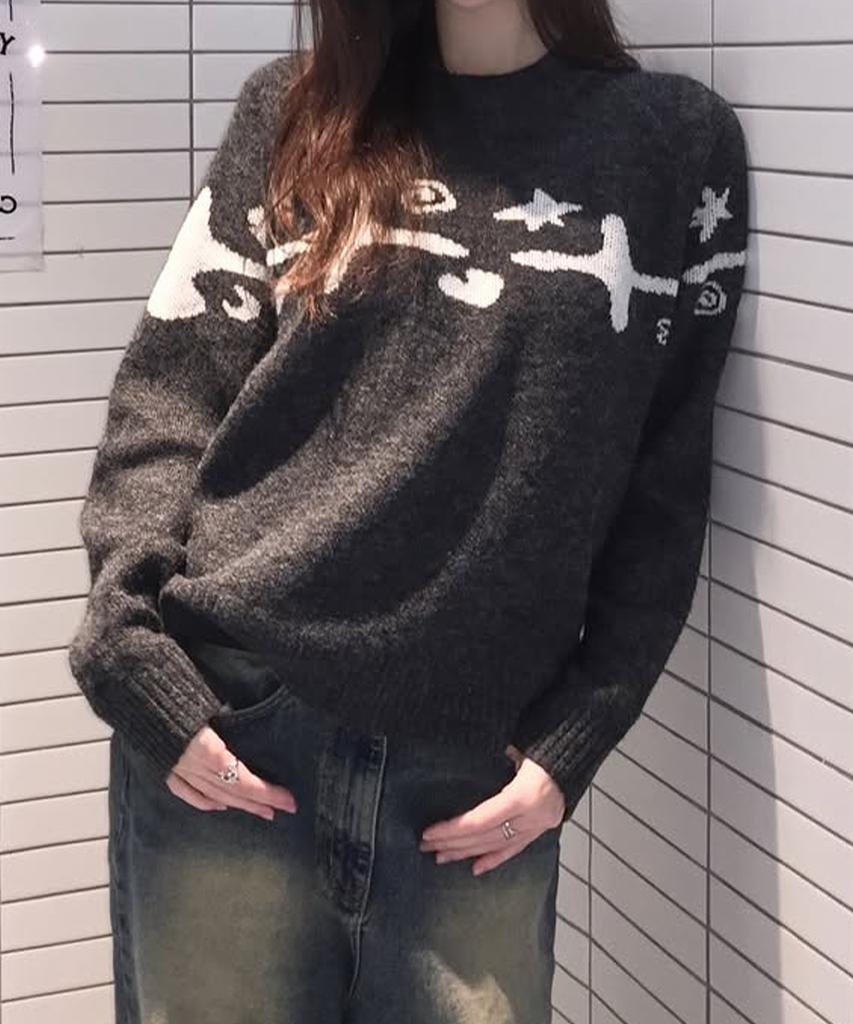 Lougeu Signature Logo Sweatshirt_Charcoal