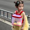 Hello Kitty Cat Pattern Transparent Kids Backpack With Breathable Pu Material For Kindergarten Children