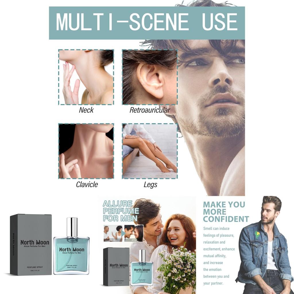 North Moon Men's Charm Fragrance Long Lasting Fresh Perfume 50ml Unique Scent
