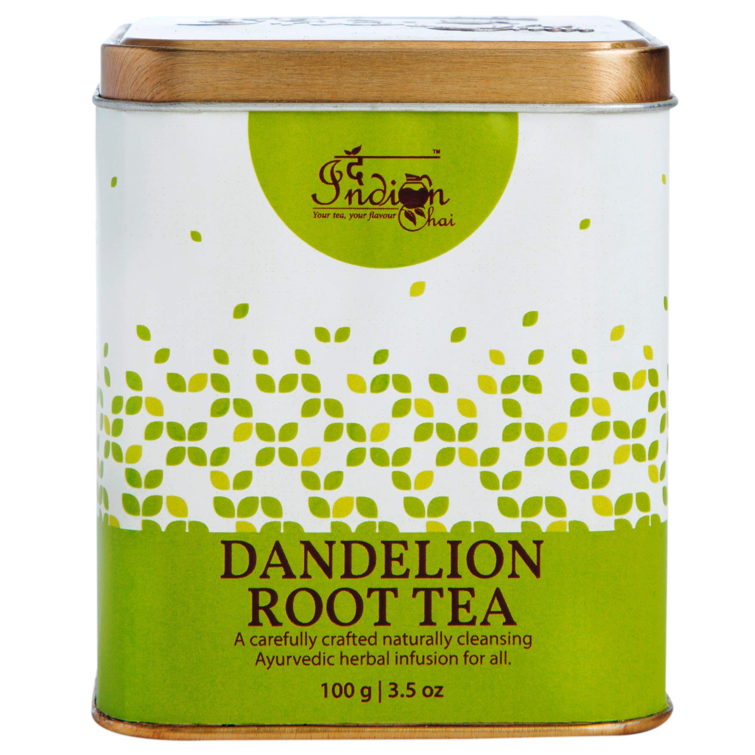 The Indian Chai Dandelion Root Tea 100g for Detox|Kidney & Liver Detox Tea|Improves Kidney Function & Digestive Health|Herbal Infusion|Caffe