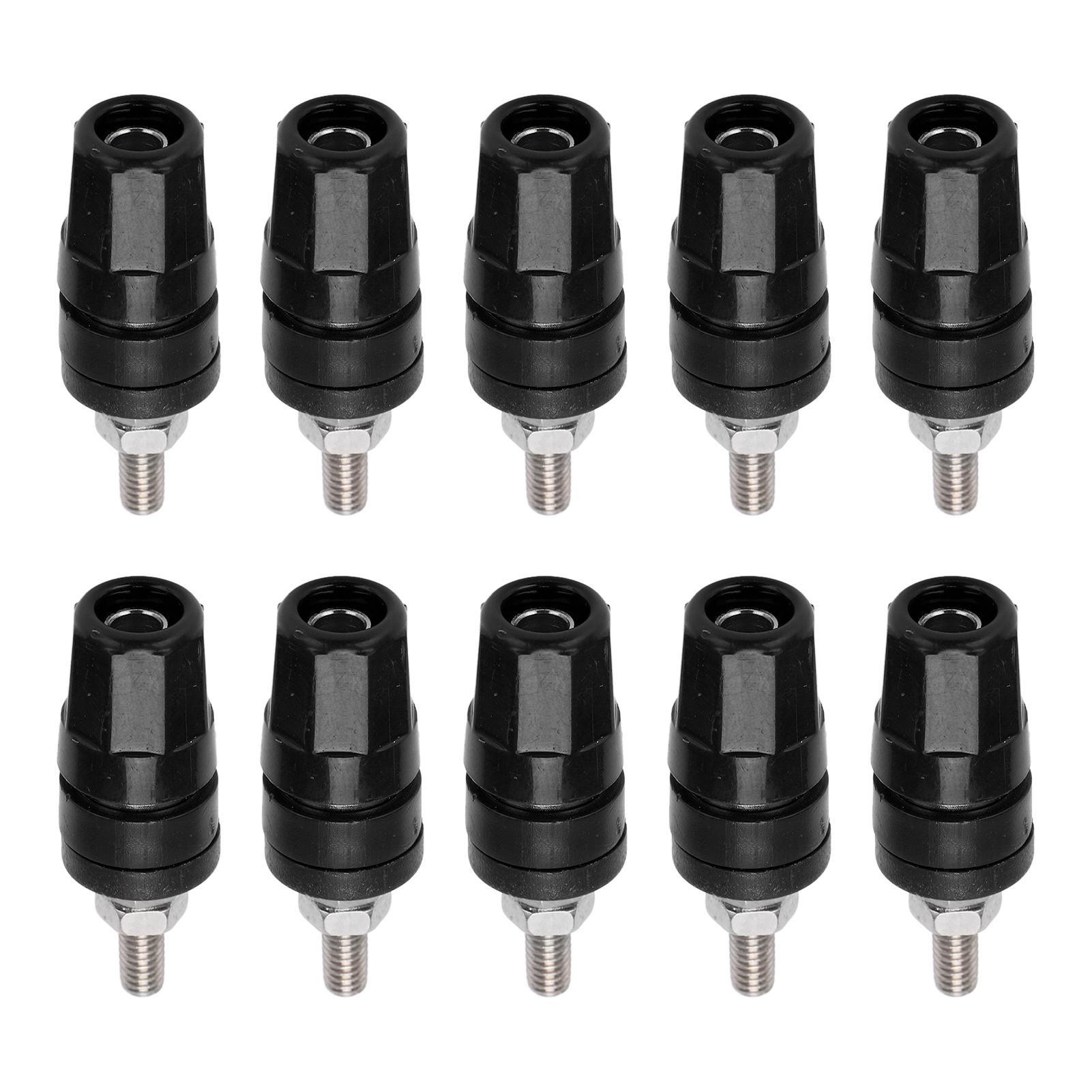 

24.320 4.0 мм клемма Binding Post 24A Banana Plugs Connector для усилителя динамика TerminalBlack чёрный