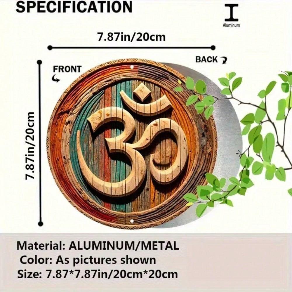 Iron Wall Art Hand Painted Metal Tin Sign Retro Home Decor 20x20cm