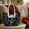 Gothic Skull Print Shoulder Bag Fashion Daily Tote Casual Exterior Handbag
