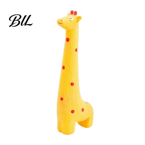 Elephant Dog Toy Latex Animal Squeaky Giraffe Dogs Chew Teeth Cleaning for Aggressive Chewers Fetch Tug-of-War