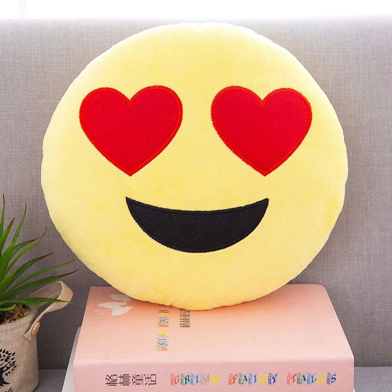 

Эмодзи Эмотикон 13 Желтая Круглая Подушка Подушка Мягкая Плюшевая Домашний Декор In Love