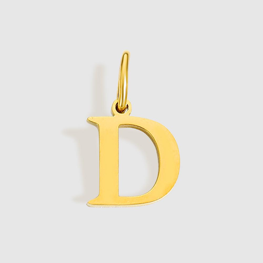 EMANCO Initial Alphabet Pendant Stainless Steel Charms for Making Necklace Minimalism Accessories Women's Jewelry Wholesale