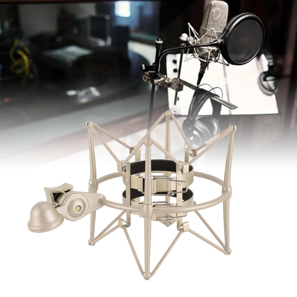 Microphones Shock Mount 60MM High Isolation Mic Clip Holder Mount Mic Anti Vibration Shock Mount for Broadcasting Recording Studio