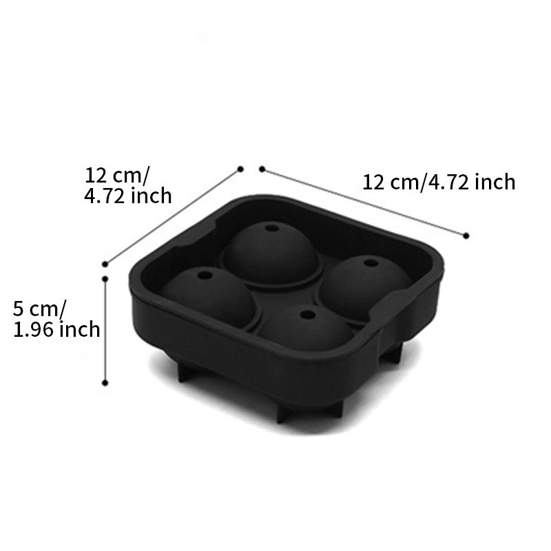 1PC Easy Release Silicone Large Sphere Ice Molds with Lids Large Whiskey Ice Cube Trays for Cocktails Wine Fruit and Bourbon