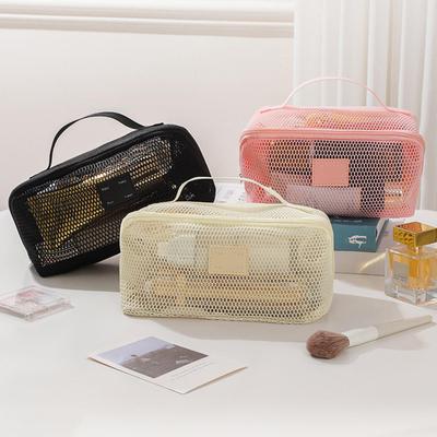 Organisateur de Maquillage Kit de Toilette Féminin Trousse de Maquillage Pochette de Rangement Rangement de Vanity Sac Cosmétique Sac Organisateur Pour Voyage Fermeture Éclair