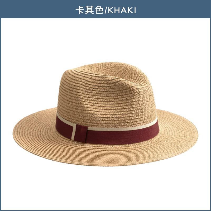 Fashion Jazz Hat Panama Straw Sun Protection Beach Vacation Outdoor