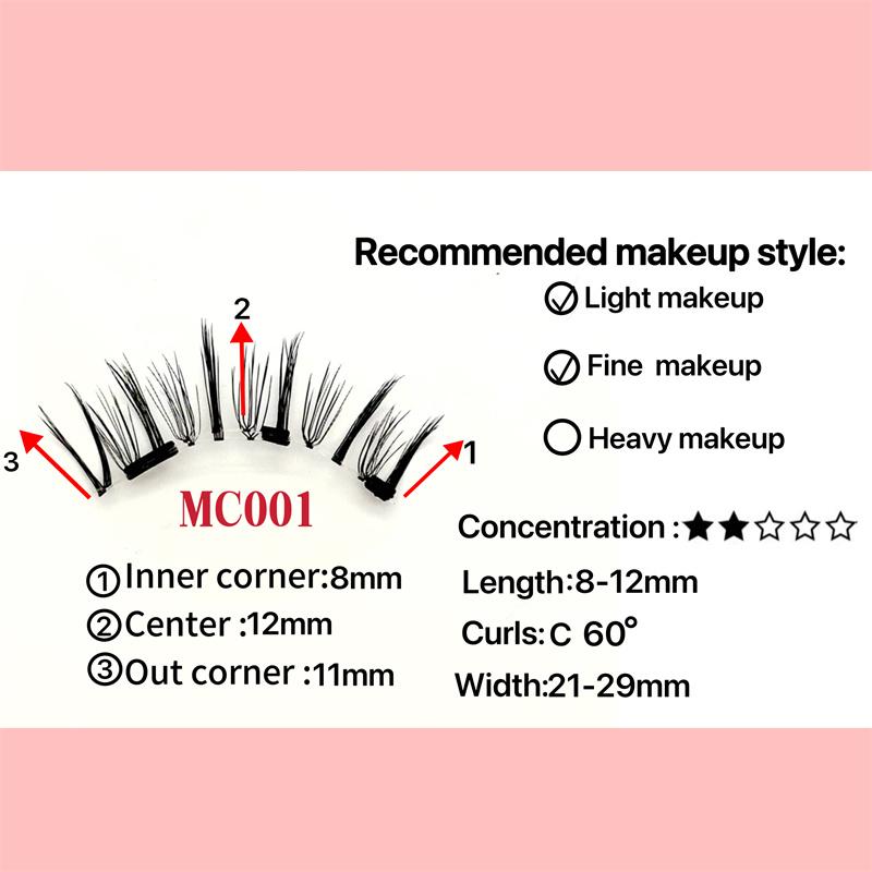 2026 Bulk 3D Eye Lash Vendors Eyelash Extension Full Stripe Quantum Magnetic Reusable Eyelash Compartment Eyelash Box curly wink&Mix